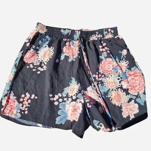 Shein Women's Black and Pink Shorts-SZ Sm